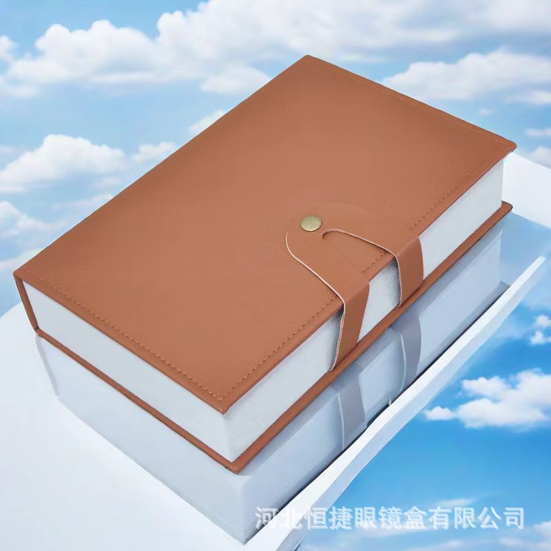 批发便携书形4位眼镜收纳盒