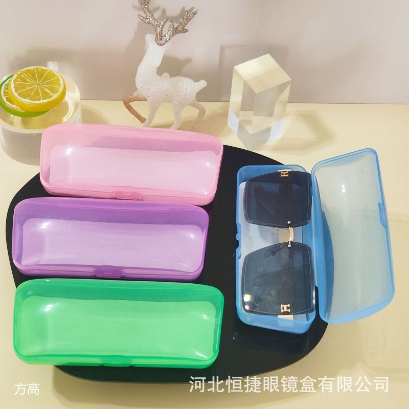 现货大框近视老花镜塑料眼镜盒